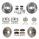 Front Rear Disc Brake Caliper Rotors And Ceramic Pads Kit (10Pc) For Honda Accord KC8-101065T