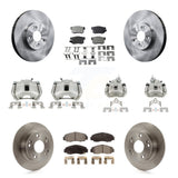 Front Rear Disc Brake Caliper Rotors And Ceramic Pads Kit (10Pc) For Honda Accord KC8-101066T