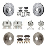 Front Rear Disc Brake Caliper Rotors And Ceramic Pads Kit (10Pc) For Honda Accord KC8-101067T
