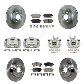 Front Rear Disc Brake Caliper Rotor & Ceramic Pad Kit (10Pc) For Chevrolet Sonic