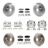 Front Rear Brake Caliper Rotor And Ceramic Pad Kit (10Pc) For Subaru Outback Legacy 2.5L KC8-101076T