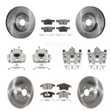 Front Rear Disc Brake Caliper Rotor & Ceramic Pad Kit (10Pc) For Ford Fusion Lincoln MKZ KC8-101083T
