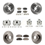 Front Rear Disc Brake Caliper Rotors And Ceramic Pads Kit (10Pc) For Honda Accord KC8-101093T