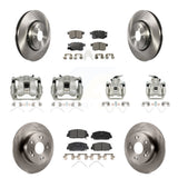 Front Rear Disc Brake Caliper Rotors And Ceramic Pads Kit (10Pc) For Honda Accord KC8-101094T