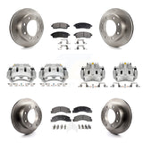 Front Rear Disc Brake Caliper Rotor Ceramic Pad Kit (10Pc) For Ford F-250 Super Duty 4WD KC8-101109T