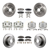 Front Rear Brake Caliper Rotor & Ceramic Pad Kit (10Pc) For Chevrolet GMC Sierra 1500 XL KC8-101112T
