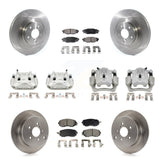 Front Rear Brake Caliper Rotor & Ceramic Pad Kit (10Pc) For Subaru Forester XV Crosstrek KC8-101124T