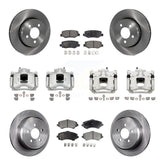 Front Rear Disc Brake Caliper Rotors And Ceramic Pads Kit (10Pc) For Dodge Nitro KC8-101128T