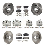 Front Rear Brake Caliper Rotors Ceramic Pad Kit (10Pc) For Toyota Corolla Matrix Pontiac KC8-101130T