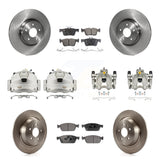 Front Rear Disc Brake Caliper Rotor & Ceramic Pad Kit (10Pc) For Ford Escape Lincoln MKC KC8-101144T