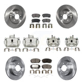 Front Rear Disc Brake Caliper Rotors And Ceramic Pads Kit (10Pc) For Hyundai Sonata KC8-101161T