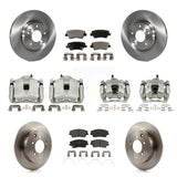 Front Rear Brake Caliper Rotors & Ceramic Pad Kit (10Pc) For Hyundai Tucson Kia Sportage KC8-101167T