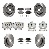 Front Rear Brake Caliper Rotor & Ceramic Pad Kit (10Pc) For Ford Explorer Police Utility KC8-101176T