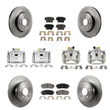 Front Rear Disc Brake Caliper Rotors And Ceramic Pads Kit (10Pc) For Dodge Charger KC8-101201T