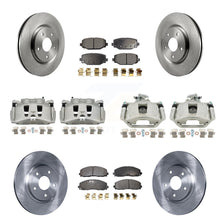 Charger l'image dans la galerie, Front Rear Brake Caliper Rotors &amp; Ceramic Pad Kit (10Pc) For Dodge Grand Caravan