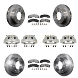 Front Rear Brake Caliper Rotor & Ceramic Pad Kit (10Pc) For GMC Chevrolet Sierra 2500 HD KC8-101225T