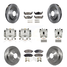 Charger l'image dans la galerie, Front Rear Brake Caliper Rotors Ceramic Pad Kit (10Pc) For Ford F-150 Lincoln LT