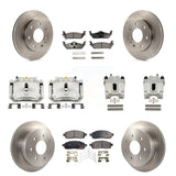 Front Rear Brake Caliper Rotor & Ceramic Pad Kit (10Pc) For Ford F-150 With 7 Lug Wheels KC8-101233T