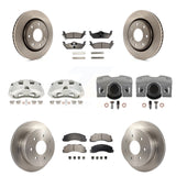 Front Rear Disc Brake Caliper Rotors And Ceramic Pads Kit (10Pc) For Ford F-150