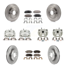 Load image into Gallery viewer, Front Rear Disc Brake Caliper Rotors And Ceramic Pads Kit (10Pc) For Nissan LEAF