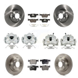 Front Rear Brake Caliper Rotor And Ceramic Pad Kit (10Pc) For 2012 BMW 328i 2.0L