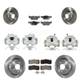 Front Rear Disc Brake Caliper Rotors And Ceramic Pads Kit (10Pc) For BMW 328i