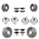 Front Rear Brake Caliper Rotors Ceramic Pad Kit (10Pc) For 08 BMW 328xi To 07