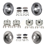 Front Rear Brake Caliper Rotor & Ceramic Pad Kit (10Pc) For Nissan Sentra SE-R with 2.5L KC8-101270T