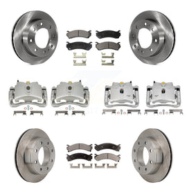 Front Rear Brake Caliper Rotor Ceramic Pad Kit (10Pc) For Chevrolet Silverado HD