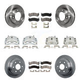 Front Rear Brake Caliper Rotor Ceramic Pad Kit (10Pc) For Chevrolet Silverado HD