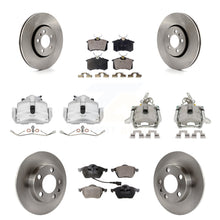 Load image into Gallery viewer, Front Rear Disc Brake Caliper Rotors Ceramic Pad Kit (10Pc) For Volkswagen Jetta