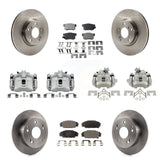Front Rear Brake Caliper Rotor And Ceramic Pad Kit (10Pc) For 2002-2006 Acura RSX Type-S KC8-101306T