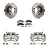 Front Disc Brake Caliper Rotors And Ceramic Pads Kit For Ram 3500 2500 Dodge KC8-101325T