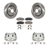 Front Disc Brake Caliper Rotors And Ceramic Pads Kit For 2015-2017 Honda Odyssey KC8-101327T
