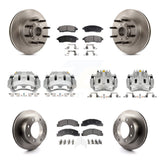 Front Rear Disc Brake Caliper Rotor & Ceramic Pad Kit (10Pc) For 2005 Ford Excursion RWD KC8-101331T