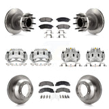 Front Rear Disc Brake Caliper Rotor And Ceramic Pad Kit (10Pc) For Ford F-350 Super Duty KC8-101332T