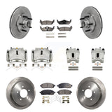 Front Rear Disc Brake Caliper Rotors And Ceramic Pads Kit (10Pc) For 2004 Ford F-150 RWD KC8-101335T