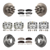 Front Rear Brake Caliper Rotors & Ceramic Pad Kit (10Pc) For Ford F-250 Super Duty F-350 KC8-101339T