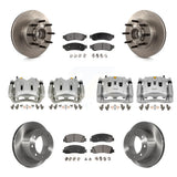 Front Rear Brake Caliper Rotors & Ceramic Pad Kit (10Pc) For Ford F-250 Super Duty F-350 KC8-101341T