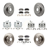 Front Rear Disc Brake Caliper Rotors And Ceramic Pad Kit (10Pc) For Toyota Solara Avalon KC8-101343T
