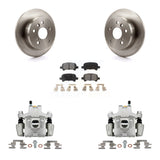 Rear Disc Brake Caliper Rotors And Ceramic Pads Kit For Toyota Camry Solara Avalon KC8-101348T