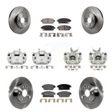 Front Rear Brake Caliper Rotors & Ceramic Pad Kit (10Pc) For Chevrolet Trax Buick Encore KC8-101365T