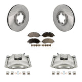 Front Brake Caliper Rotor & Ceramic Pad Kit For Ford Transit-250 Transit-150 Transit-350 KC8-101366T