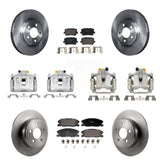Front Rear Disc Brake Caliper Rotors And Ceramic Pads Kit (10Pc) For Dodge Charger KC8-101377T