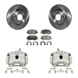 Front Disc Brake Caliper Rotors And Ceramic Pads Kit For Hyundai Elantra Coupe KC8-101399T