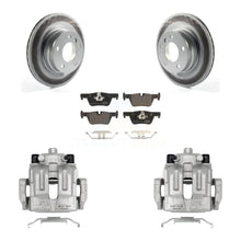 Charger l'image dans la galerie, Rotors enduits d'étrier de frein à disque arrière et kit de plaquettes en céramique pour 2012 BMW 328i 2.0L 