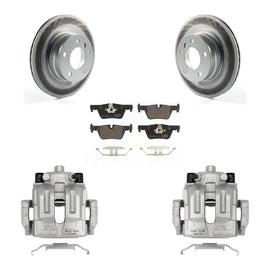 Rotors enduits d'étrier de frein à disque arrière et kit de plaquettes en céramique pour 2012 BMW 328i 2.0L 