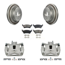 Load image into Gallery viewer, Rear Disc Brake Coated Rotors And Ceramic Pads Kit With Calipers For Ford F-150