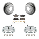 Rear Disc Brake Coated Rotor And Ceramic Pad Kit With Calipers For Sprinter 3500 Dodge