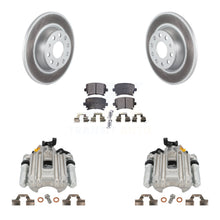 Charger l'image dans la galerie, Rear Disc Brake Caliper Coated Rotors And Ceramic Pads Kit For Volkswagen Jetta
